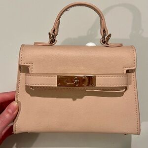 small beige handbag